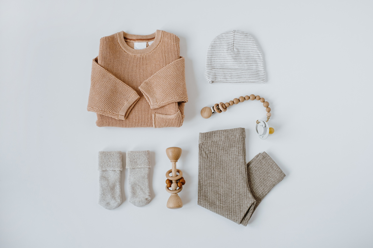 Baby Accessories on Neutral Colors